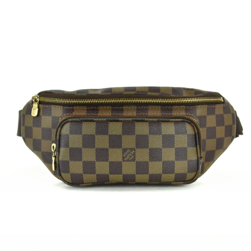 Louis Vuitton Damier Bumbag Melville Brown Leather Sling Bag One